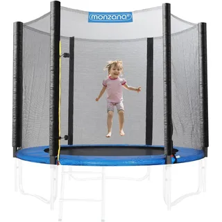 monzana Sicherheitsnetz Trampolin Ø 183 inkl. Karabinerhaken UV-beständig Außenbefestigung optimaler Schutz - Trampolinnetz Trampolinschutz