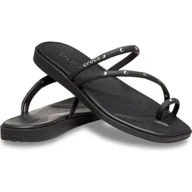 Crocs Miami Studded Toe Loop Sandalen, Black, 37/38 EU