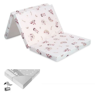 Lorelli Babymatratze Classic faltbar 120 x 60 x 5 cm Bezug waschbar Schaumstoff beige
