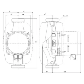 Grundfos Hocheffizienzpumpe Alpha2 25-60 180mm