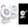 Sichler Haushaltsgeräte 2er-Set Akku-Tisch-Ventilator & Vernebler,Oszilation,LED-Ring,1.200mAh
