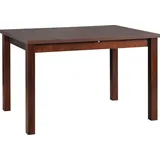 Esstisch Max 5 ausziehbar klappbar Nussbaum Buchenholz-Laminat 120-150x80x78 cm - Braun