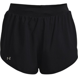 Under Armour Women's UA Fly By 2.0 Shorts black -white reflective (001-960) 1X