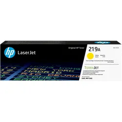 HP 219A (W2192A) Original LaserJet Tonerkartusche Gelb Kompatibilität: HP Color LaserJet Pro 3202 Modelle // HP Color LaserJet Pro MFP 3302 Modelle