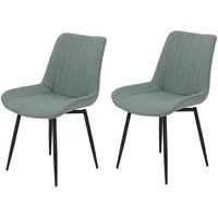 Hela Drehstuhl HELA "Vierfußstuhl BERGEN", grün (salbei, schwarz), B:54cm