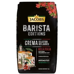 Jacobs Kaffeebohnen Barista Crema Selektion des Jahres Bella Italia 1000 g braun