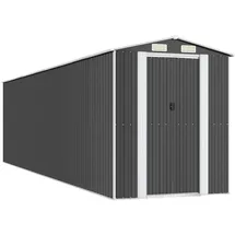 vidaXL Geräteschuppen 1,92 x 7,72 m Anthrazit