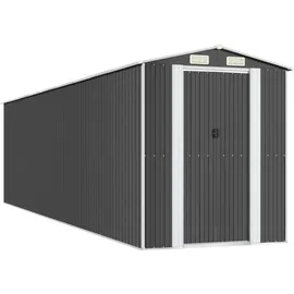vidaXL Geräteschuppen 1,92 x 7,72 m Anthrazit