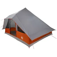 VidaXL Familienzelt Tipi Grau und Orange für 10 Personen