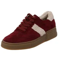 Paul Green Sneaker mit Wechselfußbett, Frauen Low-Top Sneaker,Halbschuhe,straßenschuhe,Strassenschuhe,Sportschuhe,Rot (Wine/Biscuit),38.5 EU