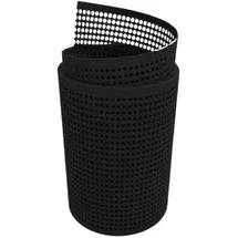zaun|zu® Sichtschutzstreifen 255 x 19 cm Schwarz Kunststoff 2 St.