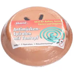 Anti-MÜCKEN Spiralen m.Tontopf