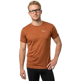 Salewa Puez Melange Dryton Kurzarm-T-Shirt Bombay Brown Melange S