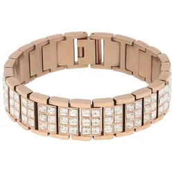 Edelstahlarmband VIVANCE "sparkling elegance", silber (edelstahlfarben), Armbänder, Damen, Chirurgiestahl