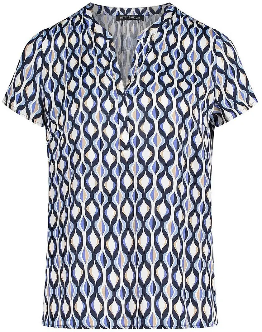 Bluse V-Öffnung Betty Barclay blau, 36