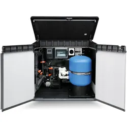 Technikbox mit Filteranlage und BAYROL Automatic Salt AS5