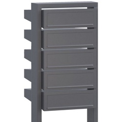 Bravios Briefkasten Briefkastenanlage Stairs for Five Grau Metallic