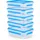 Emsa Clip & Close rechteckig blau 0,8 l 5-teiliges Set