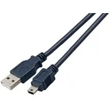 EFB-Elektronik USB-A auf Mini-USB 3 m Schwarz