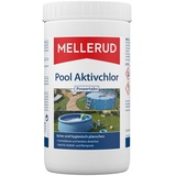 Mellerud Pool Aktivchlor Powertabs Chlor Tabletten, Reinigungsmittel, 1,0 kg | Dose