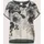 Madeleine Kurzarm Druckshirt mit Rundhals", in graumelange multicolor), | Gr.: 40,