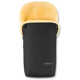 Hofbrucker Lammfell-Fußsack "Putzi Limited Edition" in Schwarz - (L)90 x (B)34 cm