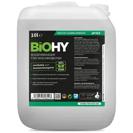 BiOHY Bodenreiniger für Wischroboter Bio Reiniger, Bodenwischpflege, Nicht schäumender Bodenreiniger 1 x 10 Liter Kanister)