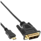 InLine Mini-HDMI zu DVI Kabel HDMI Stecker C zu DVI 18+1, 3m