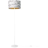 Paco Home Stehlampe Wohnzimmer Stehleuchte Lampenschirm Stoff Stehleuchte Leselampe Abstrakt Vintage Modern E27