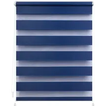 Lichtblick Duo Rollo / Doppelrollo Klemmfix 80 x 200 cm verspannt blau