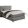 Jockenhöfer Boxspringbett Finja, mit Topper und Zierkissen, grau