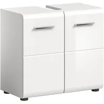 xonox.home Waschbeckenunterschrank Ice 60 x 54 x 30 cm Weiß Hochglanz