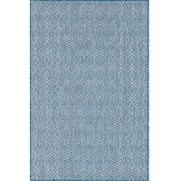 Myflair Teppich »Outdoor Crosses«, rechteckig, Flachgewebe, In- und Outdoor geeignet, Blau, Weiß, & 150x245 cm