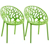 CLP Gartenstuhl Hope Sessel 59 x 59 x 80 cm grün 2 St.