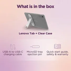 Lenovo Tab TB311XU 4 GB RAM 64 GB Wi-Fi Luna Grey inkl. Clear Case