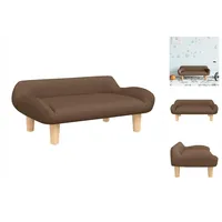 vidaXL Kindersofa Braun 70x40x24 cm Stoff