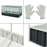 [en.casa] Alblasserdam 174 x 90 x 88 cm Anthrazit