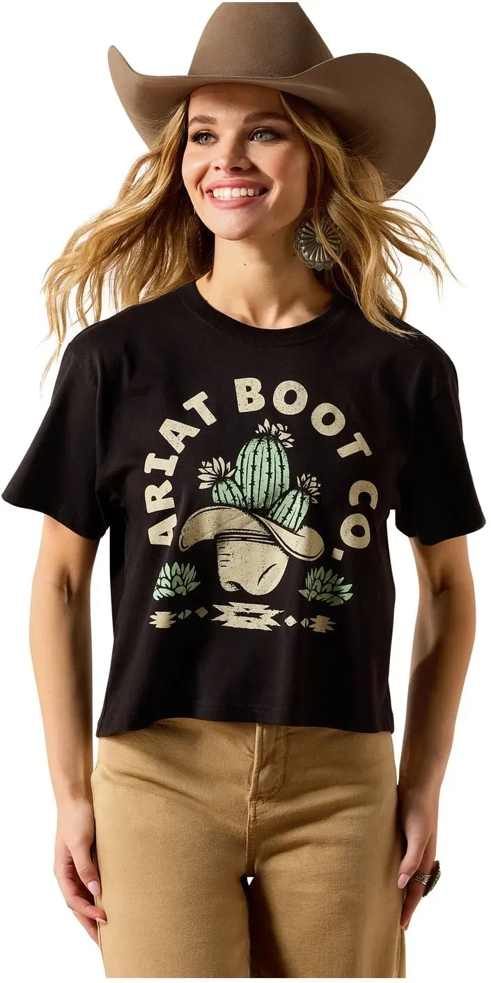 ARIAT T-Shirt Cacti Cowboy Hat black XL