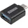 Schwaiger USB-C auf USB-A Adapter Schwarz