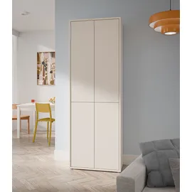 Forte Alice Springs Hochschrank 74,5 x 214,3 x 34,9 cm Khaki
