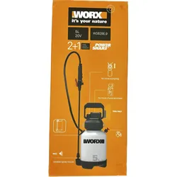 WORX WG829E.9 Akku-Drucksprühgerät 20V – geeignet für Bewässern und Versprühe...