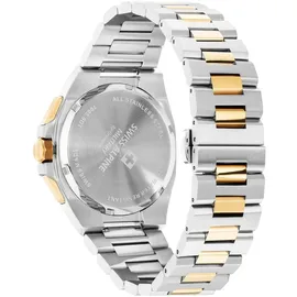 Swiss Alpine Military Herren Uhr Chronograph Analog Quarz 7005.9147SAM Edelstahl