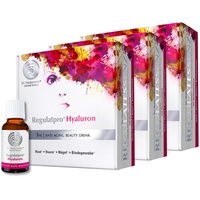 Dr. Niedermaier Regulatpro® Hyaluron I Beauty Drink mit Hyaluronsäure, Vitamin C, Vitamin D, Biotin, Zink und Kupfer I Anti-Aging I Hyaluron zum Trinken I 60x 20ml (3er Pack)