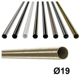 MDEKOR Rohr Stahlrohr 120 cm in Antik Gold aus Metall für Gardinenstange Vorhangstange Ø 19 mm Metall-Rohr