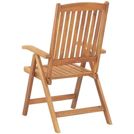Beliani Gartenstuhl 54 x 54 x 105 cm blau 2 St.