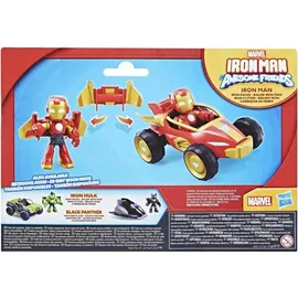 Hasbro Iron Flitzer Action-Figur & Fahrzeug, 2-in-1 Spielset mit Sammelfigur und Spielzeugauto