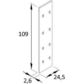 Schildmeyer Wandpaneel Katta Eiche hell 2 St. 24,5 x 109 x 2,6 cm