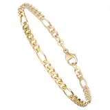 Unique Figaroarmband Gelbgold 333 21 cm