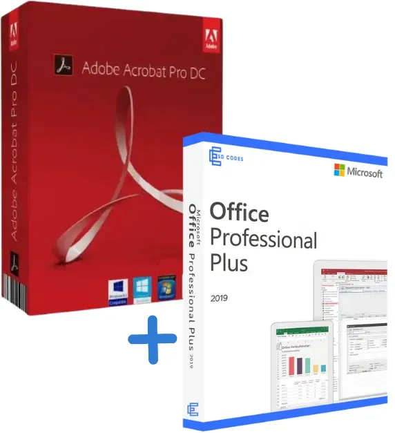 Office 2019 Pro Plus und Acrobat Pro DC 2020 - Produktivitäts-Bundle