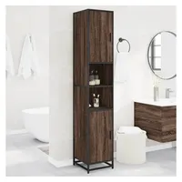 VidaXL Badschrank Eichen-Optik 35x37,5x188,5 cm Holzwerkstoff Metall